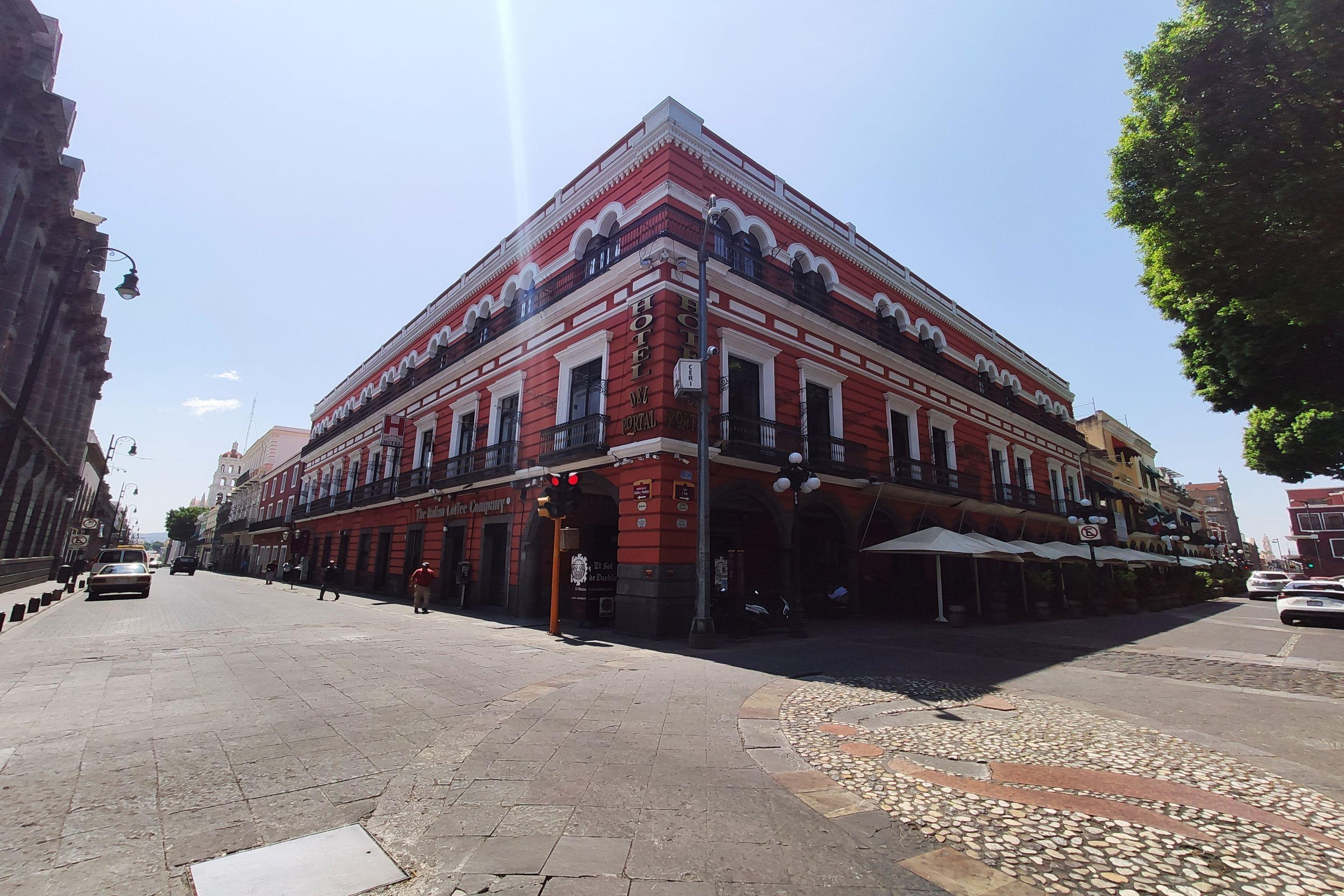 Hotel Del Portal, Puebla Bagian luar foto