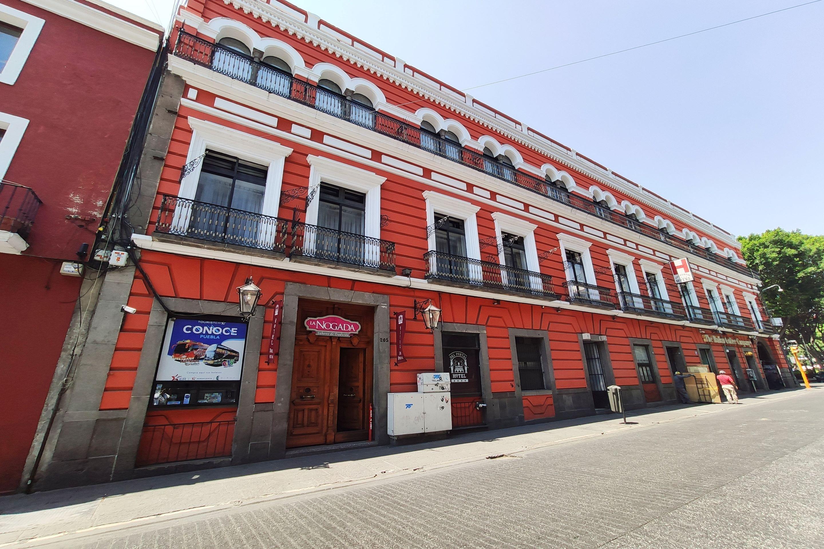 Hotel Del Portal, Puebla Bagian luar foto